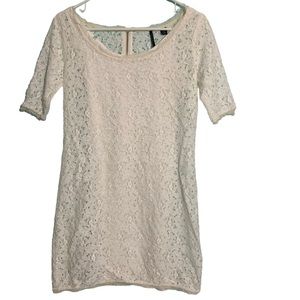 5for20 ISDA & Co. a-line white lace dress